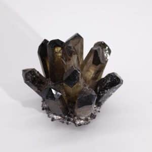 Smoky Ghost Quartz Cluster