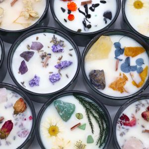 Zodiac Crystal Magic Flower Candle