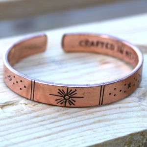 Universe Copper Cuff Bracelet