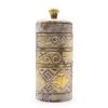 White & Gold Tall Wooden Container - Image 2
