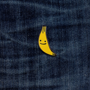 Happy Banana Enamel Pin